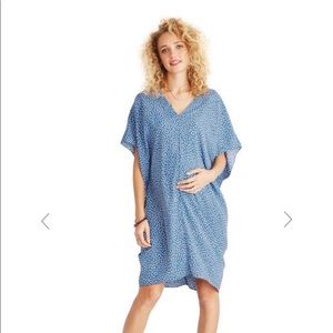 Hatch Slouch Dress - Cornflower Blue